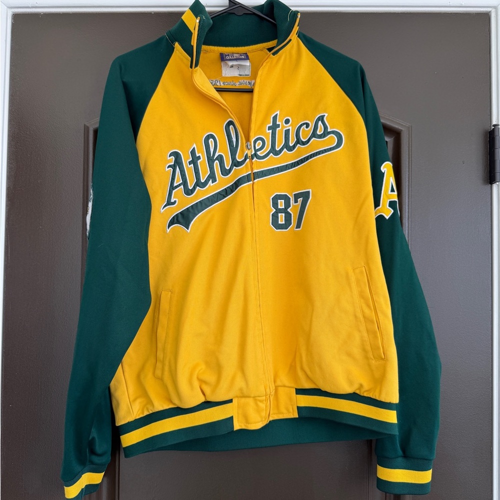 Vintage MLB Athletics Green and Yellow Jacket